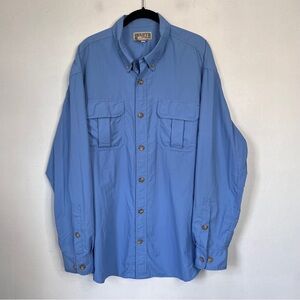 Duluth Trading Co Armachillo Cooling Long Sleeve Shirt Men's XL Nylon Roll Tab